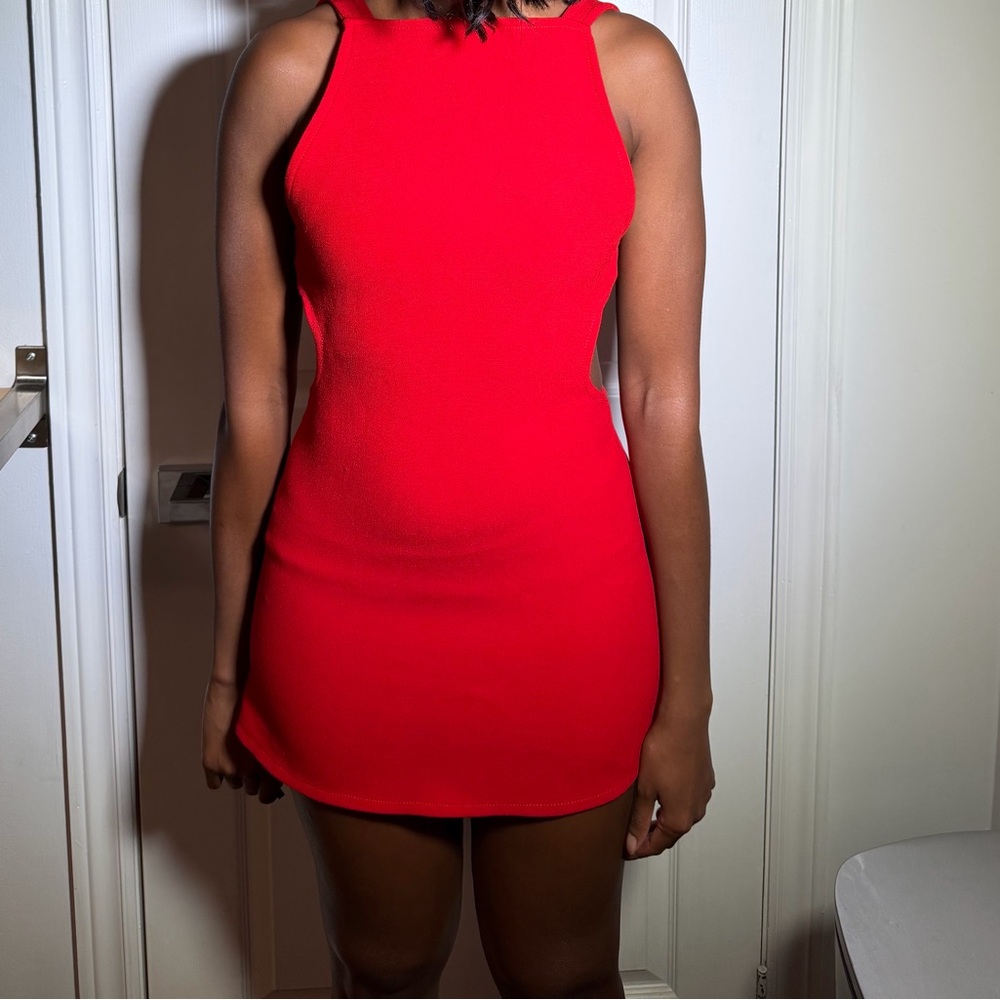 Like New Zara Vibrant Red Mini Dress